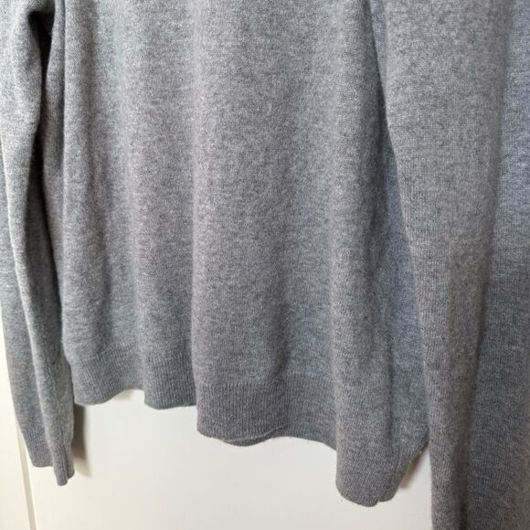 Nordstrom Sweater Mens Sz XL Gray Knit 100% Cashmere Crewneck Super Soft Classic - Picture 3 of 11